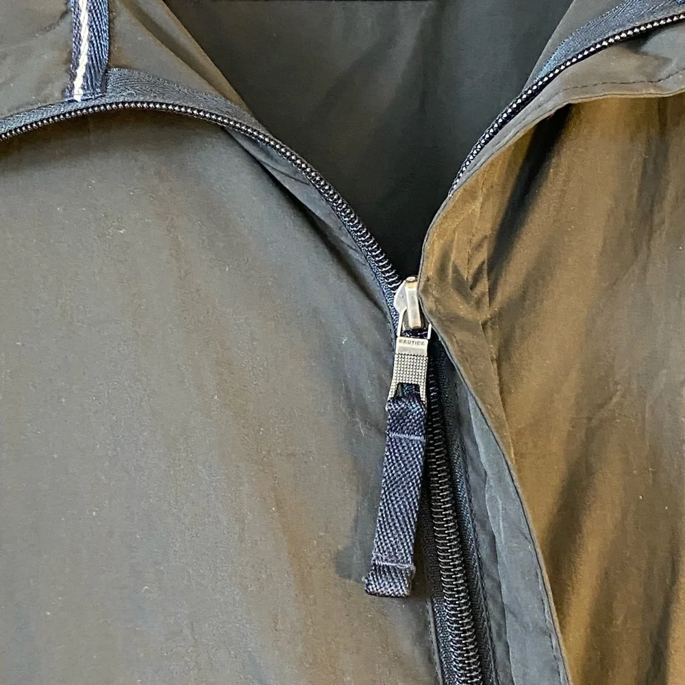 Nautica Black Zip up Windbreaker Jacket, size XL - Picture 5 of 11